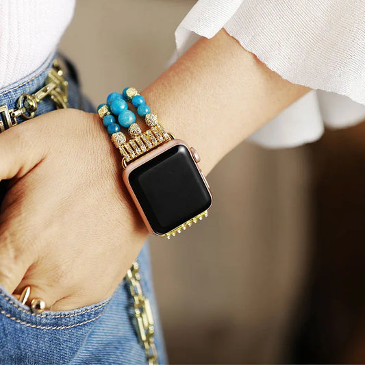 Cove — stretch beaded bracelet watch strap
