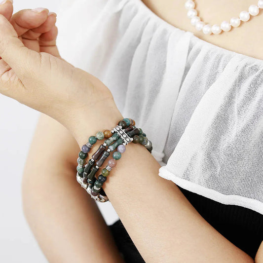 Strata — multilayer beaded bracelet watch strap