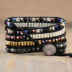 Cord — wrap beaded bracelet watch strap