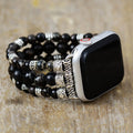 Dusk — beaded stretch bracelet watch strap