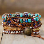 Haven — beaded love-heart bracelet watch strap