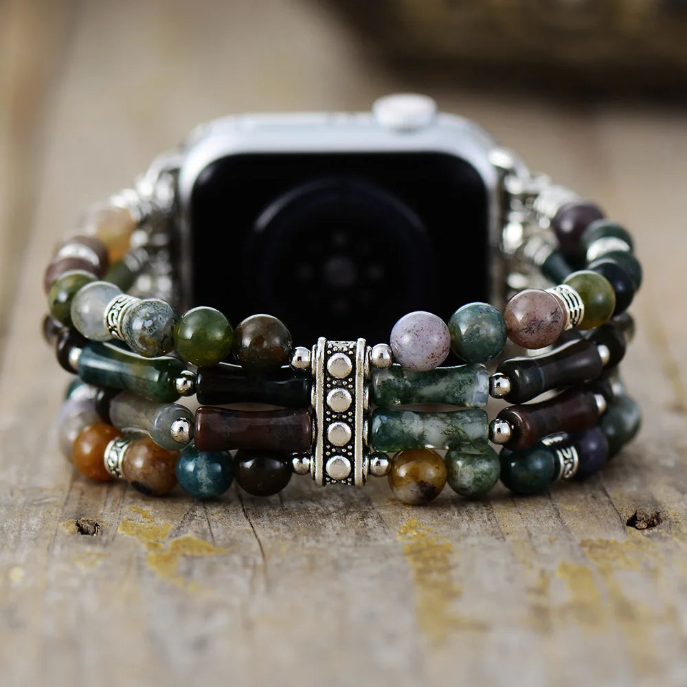 Strata — multilayer beaded bracelet watch strap
