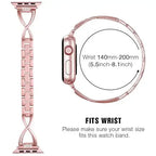 Women Stainless Steel Strap for Apple Watch