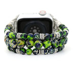 Dusk — beaded stretch bracelet watch strap