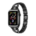 Apex — diamond-inlaid metal bracelet watch strap