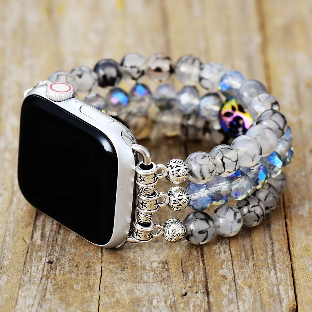 Grove — charm beaded bracelet watch strap