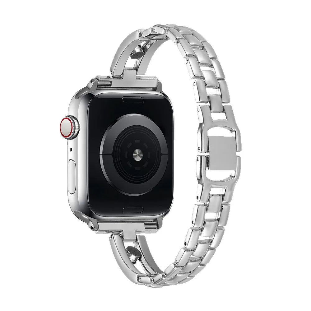 Cinch — diamond-studded metal bracelet watch strap