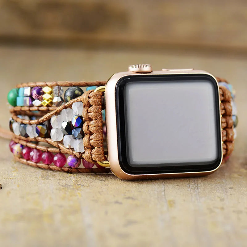 Drift — crystal beaded bracelet watch strap