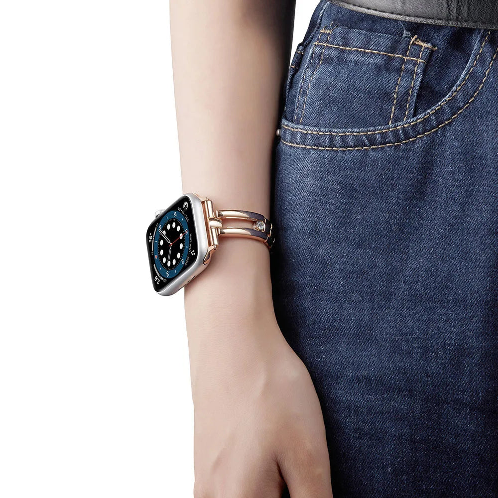 Cinch — diamond-studded metal bracelet watch strap