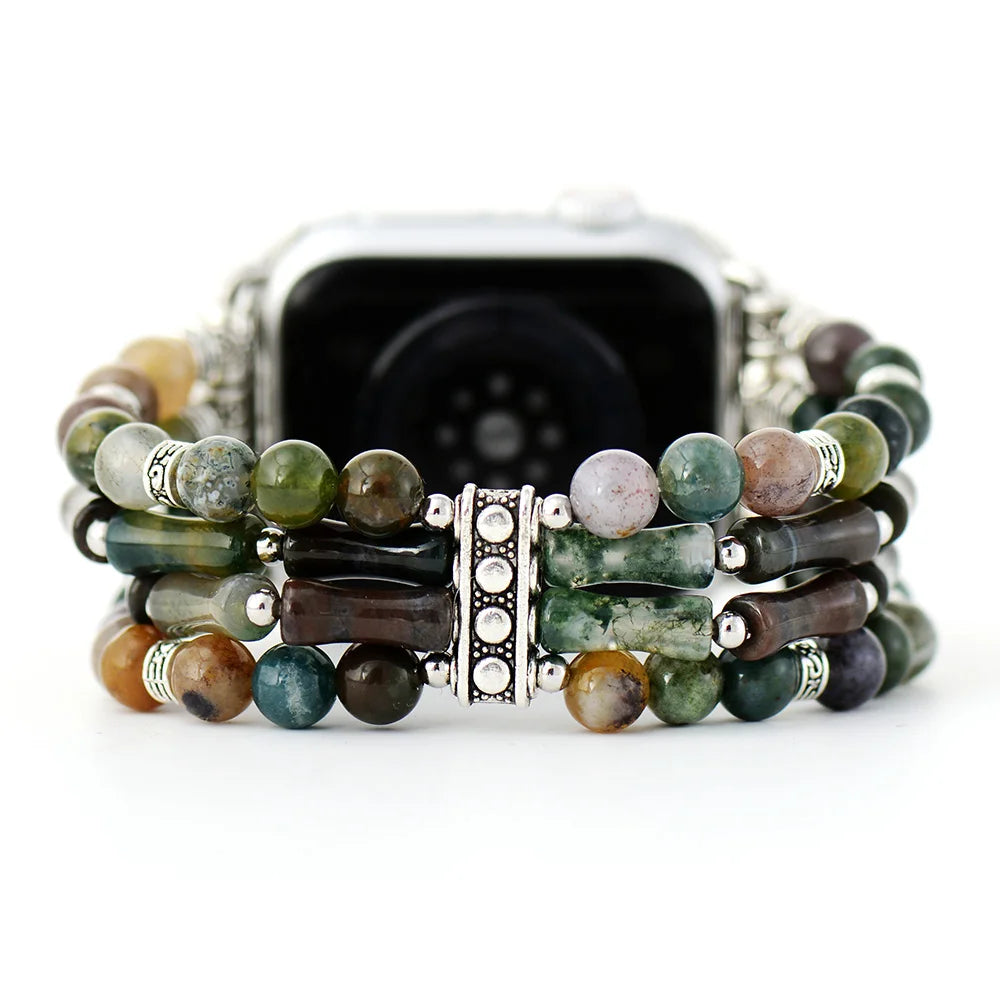 Strata — multilayer beaded bracelet watch strap