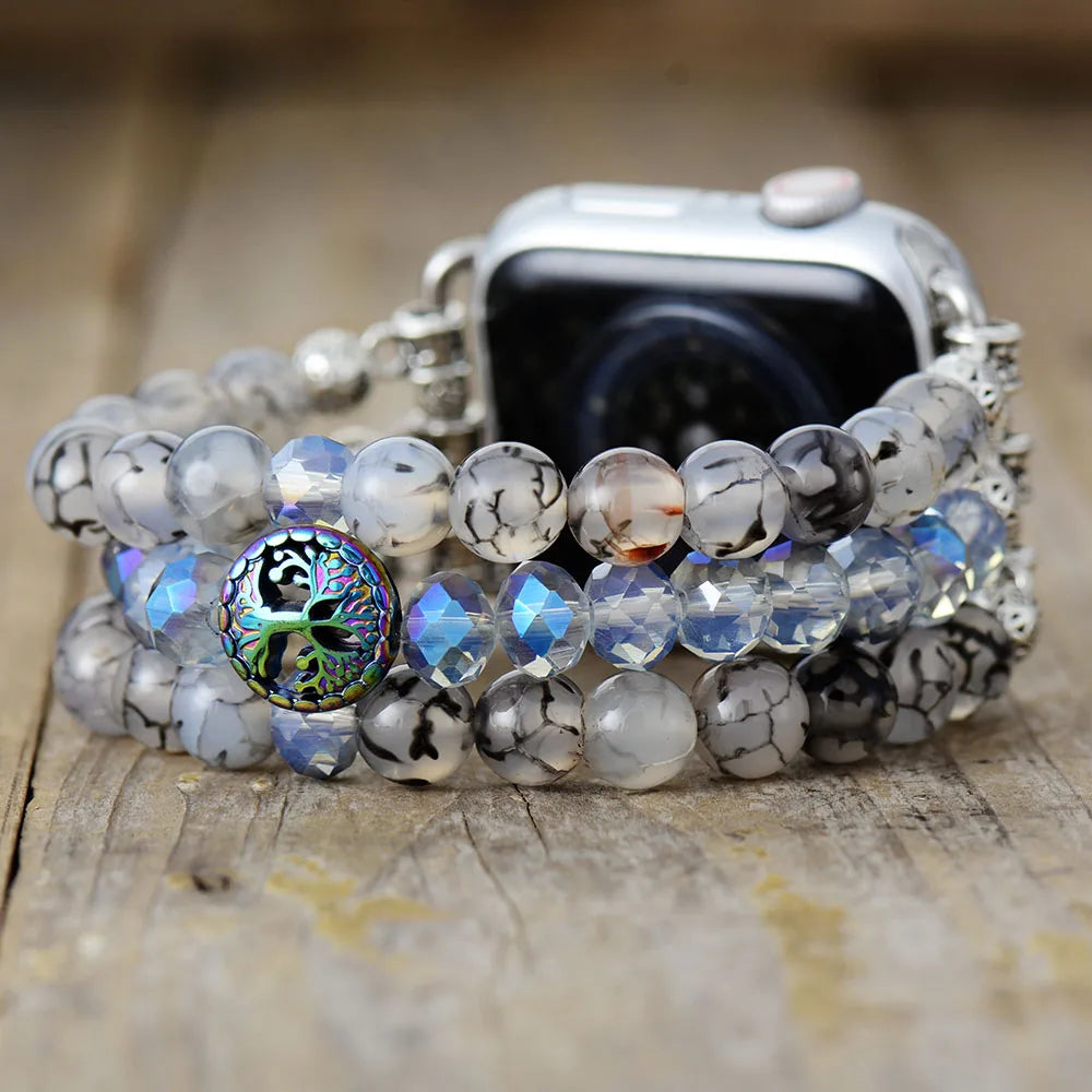 Grove — charm beaded bracelet watch strap