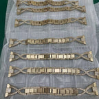 Apex — diamond-inlaid metal bracelet watch strap