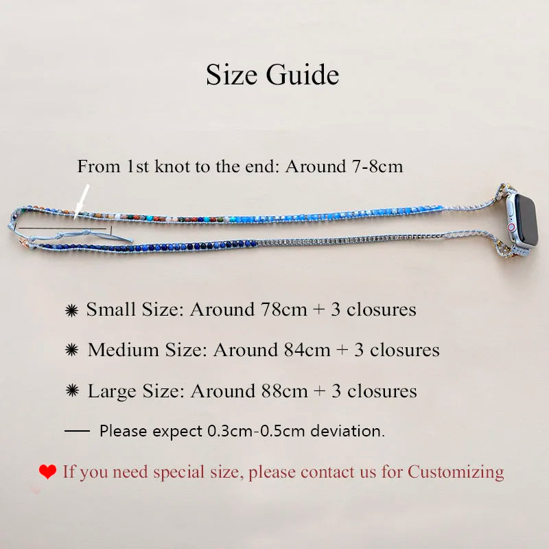 Tribe — ethnic beaded bracelet watch strap