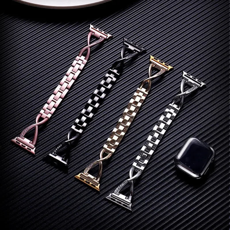 Women Stainless Steel Strap for Apple Watch