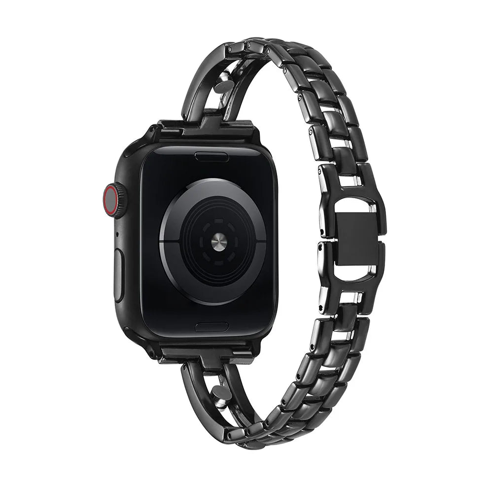 Cinch — diamond-studded metal bracelet watch strap