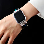 Flint — beaded stretch bracelet watch strap