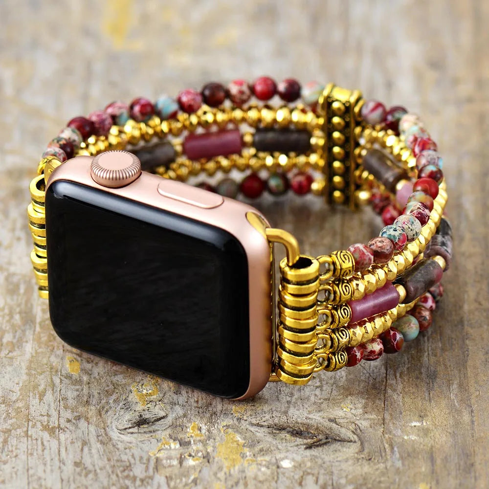 Mosaic — multilayer beaded bracelet watch strap