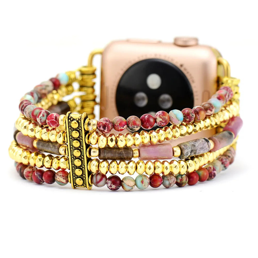 Mosaic — multilayer beaded bracelet watch strap