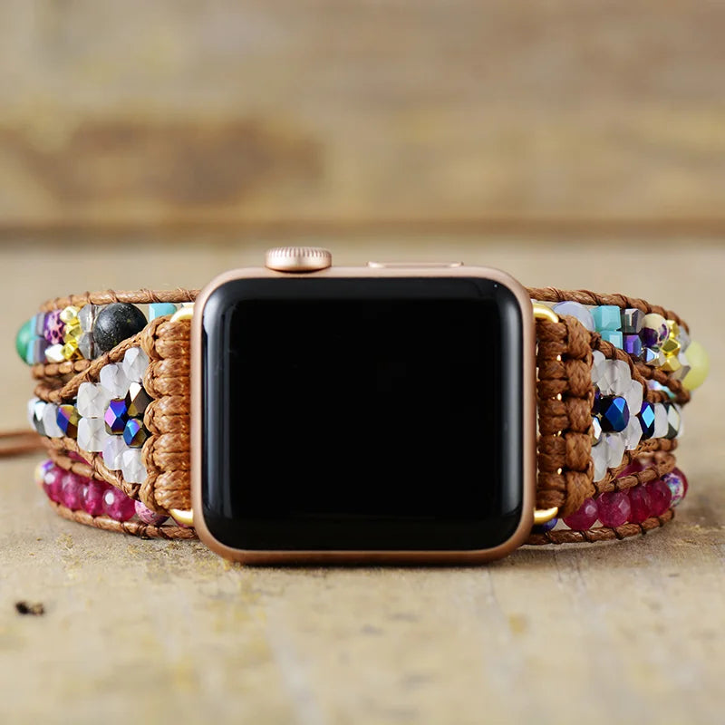 Drift — crystal beaded bracelet watch strap