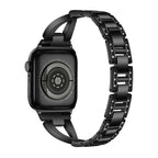 Apex — diamond-inlaid metal bracelet watch strap