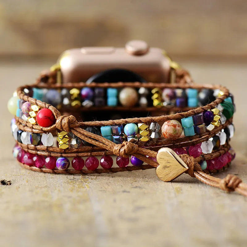 Drift — crystal beaded bracelet watch strap