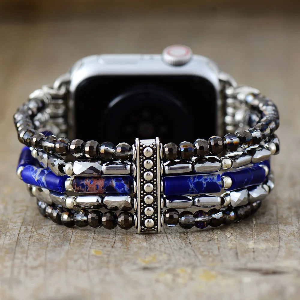 Mosaic — multilayer beaded bracelet watch strap