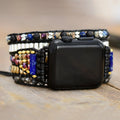 Cord — wrap beaded bracelet watch strap